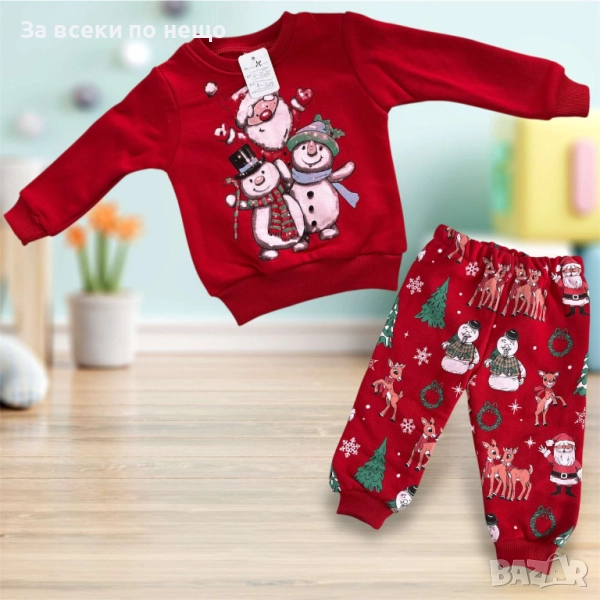 Детски Коледен Комплект 📏 Размер: 1г, 2г, 3г, 4г Код S237, снимка 1