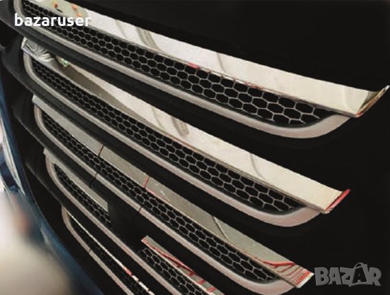 Декорация радиаторна решетка перфорирана - DAF XF106 EURO6 (Горни лайсни), снимка 1