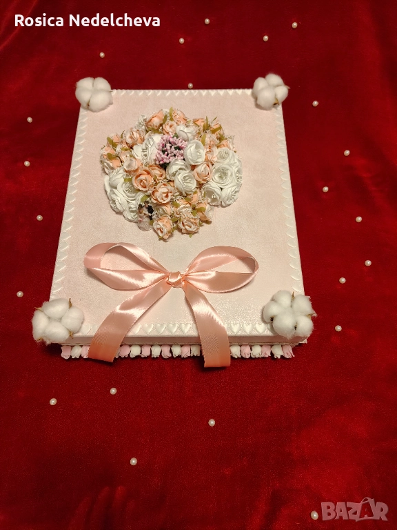 Ръчно изработена сватбена кутия , снимка 1