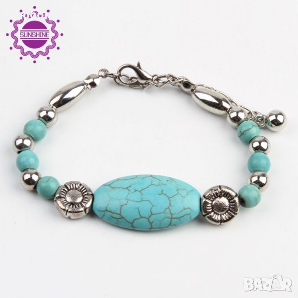 Гривна от Естествени Камъни Дамска стилно бижу аксесоар, снимка 1