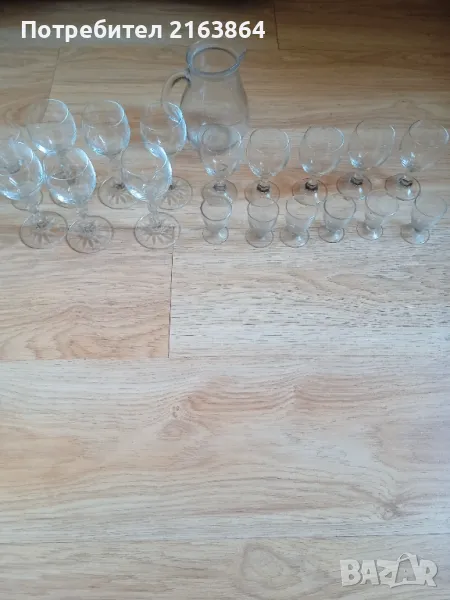  комплект чаши плюс каничка, снимка 1