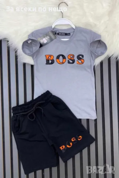 Hugo Boss Детски Къс Летен Комплект Хуго Бос - Размери: 3-4г Код B281, снимка 1