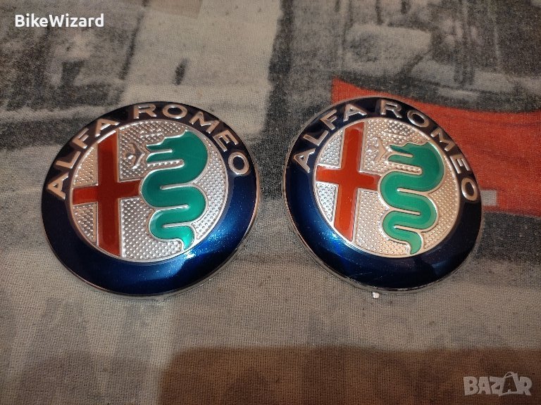  Емблеми 2 броя за Alfa Romeo Giulia Stelvio Giulietta 2017-2020  НОВА, снимка 1