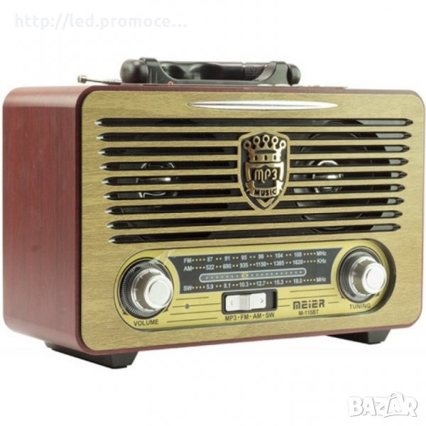 Ретро радио MEIER M-115BT - Bluetooth Usb Sd Fm, снимка 1