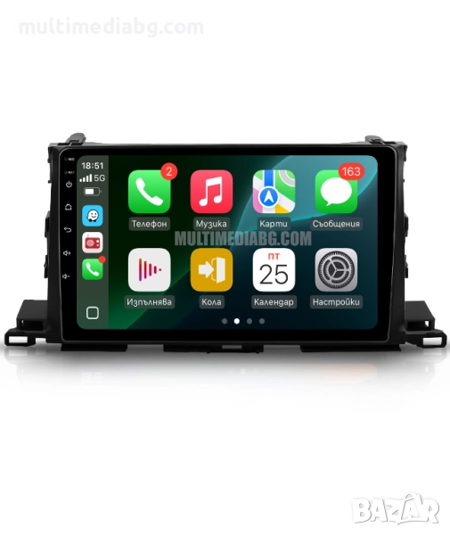 Toyota Highlander 2014-2019 Мултимедия Навигация Android, снимка 1