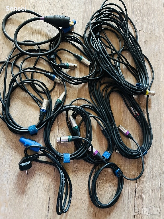 Комплект XLR кабели Neutrik – професионални, различни дължини, снимка 1