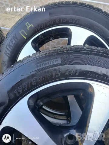 джанти 5x112 195/60 r15 BORBET+ЗИМНИ ГУМИ, снимка 5 - Гуми и джанти - 50320749