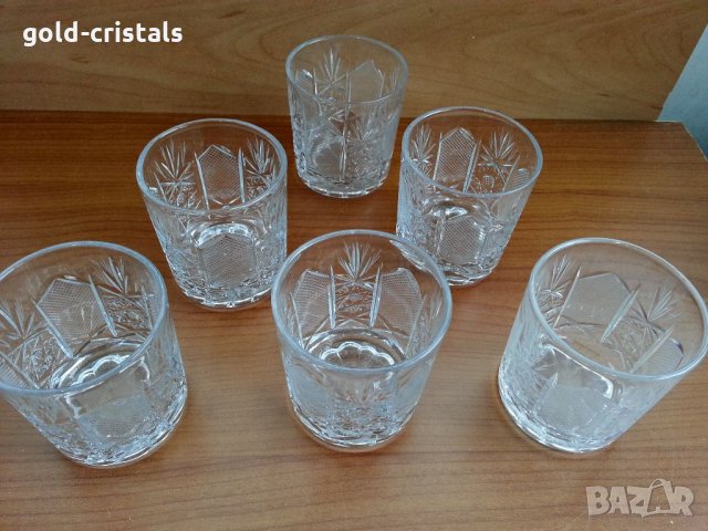  кристални чаши , снимка 2 - Антикварни и старинни предмети - 32889082