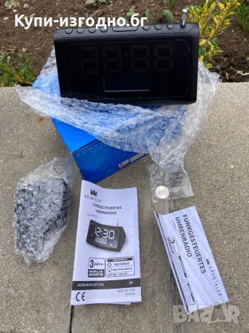 Радио будилник Krontaler Germany , черно, снимка 5 - Радиокасетофони, транзистори - 39886929