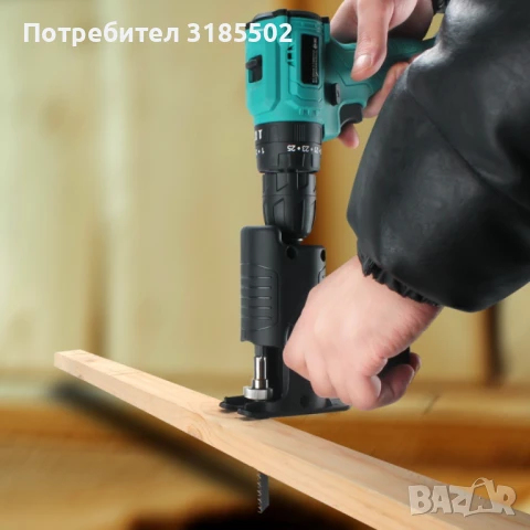 Приставка за винтоверт,  трион с метални остриета / с 3 остриета х 100мм, 130мм и 150 мм;, снимка 5 - Винтоверти - 51251806