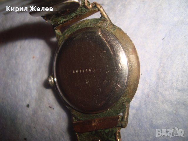 СТАР МЪЖКИ РЯДЪК НЕМСКИ или ШВЕЙЦАРСКИ РЕТРО ЧАСОВНИК ИНКАБЛОК с РАЗТЕГАЕМА ПОЗЛАТЕНА ВЕРИЖКА 28400, снимка 4 - Антикварни и старинни предмети - 37349327