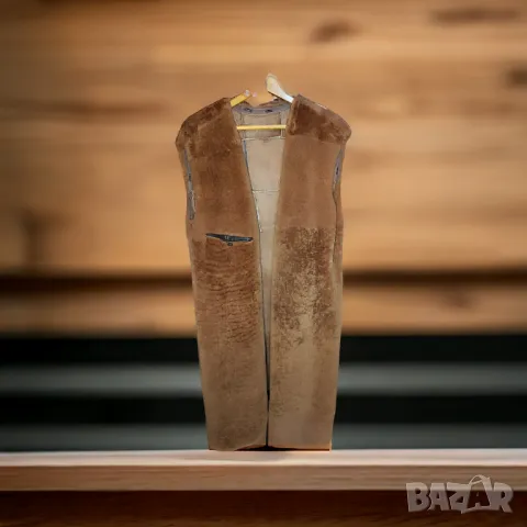 Мъжко кожено палто/шуба с подплата XL, снимка 11 - Палта - 48370822