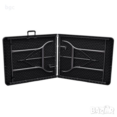 НОВА Сгъваема Къмпинг Кетъринг маса за градина, РАТАН, HDPE, 180х75х75 Удобна Преносима, снимка 6 - Маси - 43086473