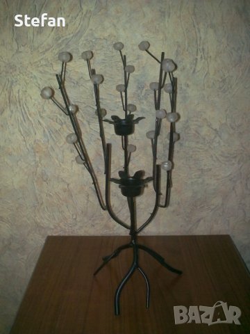 Свещници  от  метал, снимка 6 - Антикварни и старинни предмети - 38721164