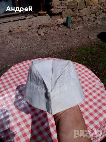 Стара Бяла работна шапка, снимка 6 - Други ценни предмети - 28360592