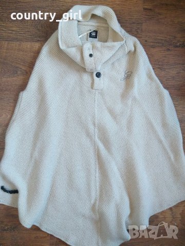 g-star new mono poncho knit wmn - страхотно дамско пончо, снимка 3 - Палта, манта - 27684598