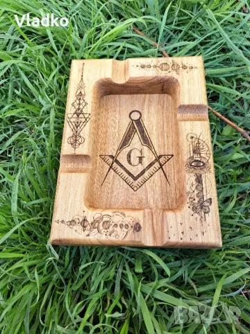 Дървен пепелник за пури , снимка 4 - Други - 36695379