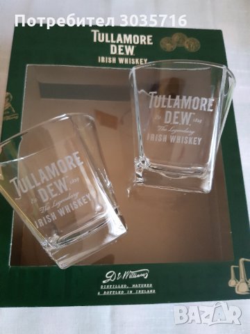 TULLAMORE DEW чаши/Бирени подложки комплект