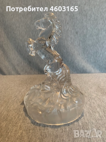Кристална фигурка на кон, снимка 5 - Антикварни и старинни предмети - 52353256