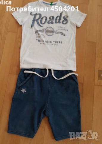 Детски дрешки: блузки GANT,Benetton и долнища Next,H&M за 10 г.момче, снимка 4 - Детски Блузи и туники - 51594071