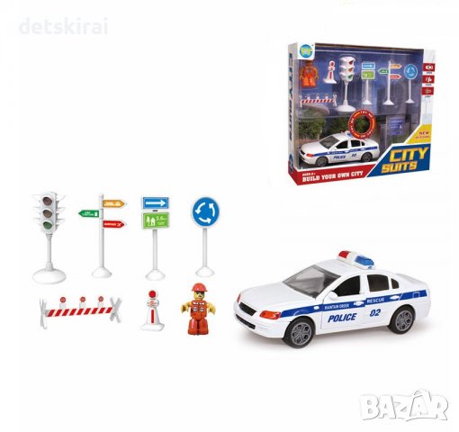 Полицейска кола със сфетофар, снимка 1 - Коли, камиони, мотори, писти - 38826839