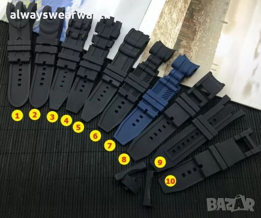 Каишки за часовници INVICTA / ИНВИКТА - ARMANI и ДРУГИ МАРКИ - Силиконови / Каучукови - ЧИСТО НОВИ!!