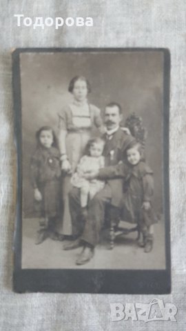 Стара картонена кабинетна снимка 