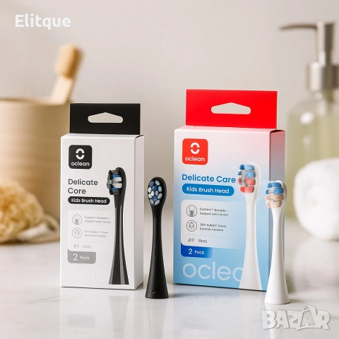 Накрайници за четка за зъби Oclean Kids, P3K1-2, P3K8-2, C04000210, 2 броя, снимка 4 - Други - 53269661