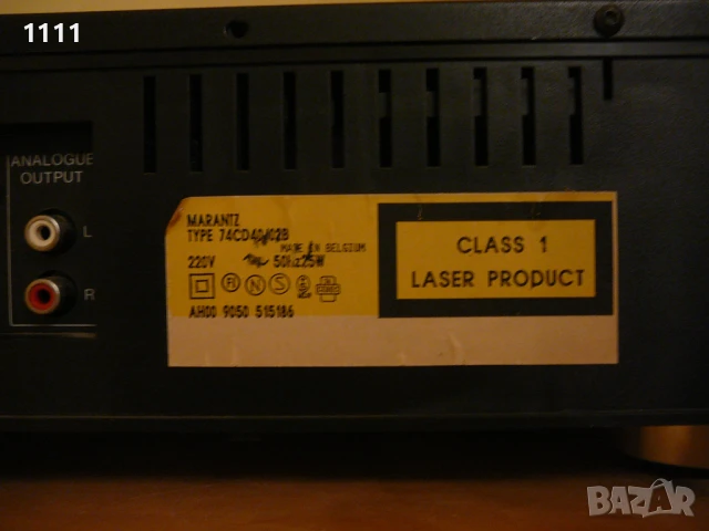 MARANTZ CD-40, снимка 7 - Ресийвъри, усилватели, смесителни пултове - 51046595