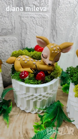 Аранжировка със Сърнички и скандинавски мъх!!, снимка 18 - Декорация за дома - 51308863