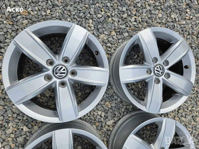 5х112..16.цола 6j ET48 оргинални Volkswagen, снимка 2 - Гуми и джанти - 50619092