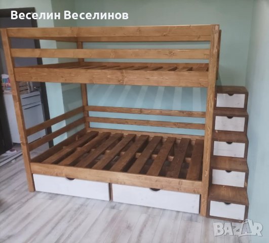 Двуетажно легло , снимка 5 - Мебели за детската стая - 43446209