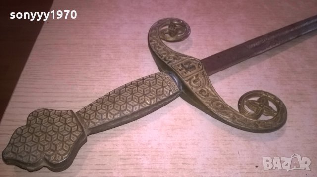 меч/сабя-ретро колекция-матал/мед/бронз-внос швеицария, снимка 7 - Колекции - 27494914