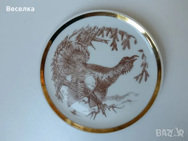 Мини чинийки с ловни мотиви , снимка 2 - Антикварни и старинни предмети - 47651900