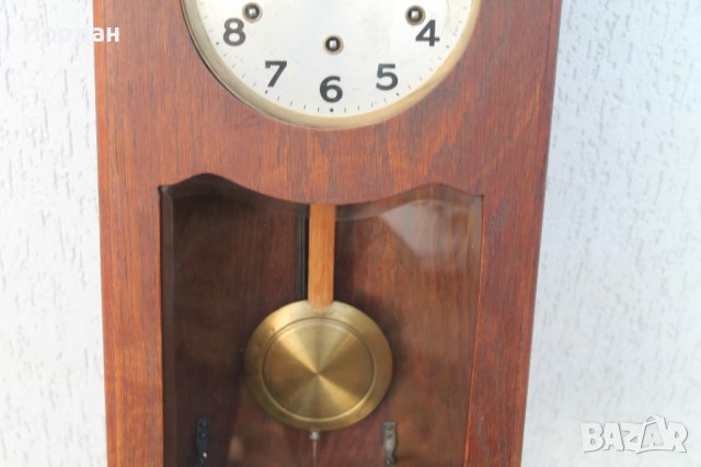 Немски стенен часовник, снимка 3 - Антикварни и старинни предмети - 38687142