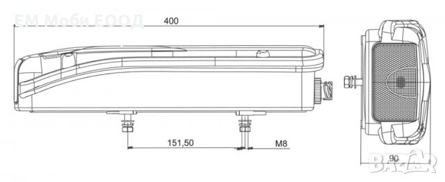 Стопове Стоп Задни Светлини Е4-марк за MERCEDES SPRINTER VW CRAFTER SCANIA Серия P/R 2006-, снимка 16 - Аксесоари и консумативи - 32220116