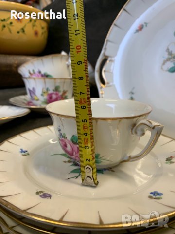Десертен сервиз LUDWIGSBURG ръчно рисуван, произведен в периода 1919-1927 г., снимка 18 - Сервизи - 35032740
