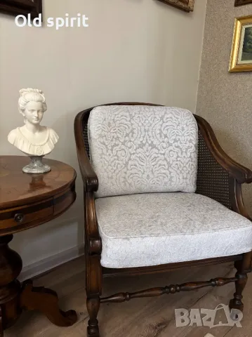 Рядък и нетрадиционен модел на ратаново кресло в шоколадов цвят , снимка 4 - Антикварни и старинни предмети - 48370386