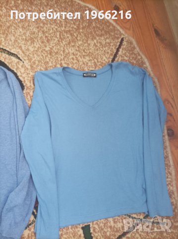Блузки циклама и небесно  синьо, снимка 3 - Блузи с дълъг ръкав и пуловери - 43812716
