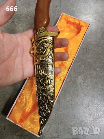 сувенирен кинжал нож елен, снимка 5 - Декорация за дома - 43492735