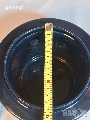 немски керамичен съд с похлупак Rosenthal Siena blue цвят кобалт 33/4, снимка 4 - Сервизи - 53409670