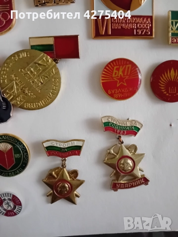 Два класьора със значки и медали от колекция, снимка 8 - Колекции - 51476900
