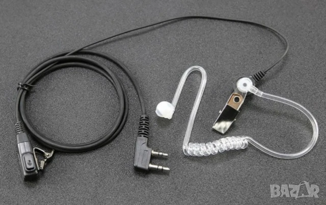 Професионален хендсфри с прозрачна акустична тръба за радиостанции