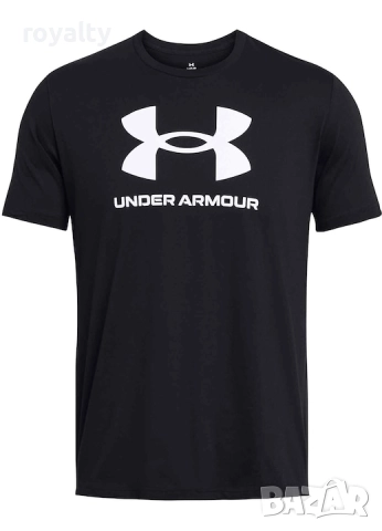 Under Armour Оригинална Фитнес Тениска, Черен, S