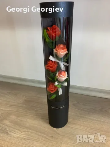 Цветя изработени с глицеринов ароматен сапун , снимка 2 - Декорация за дома - 48659911