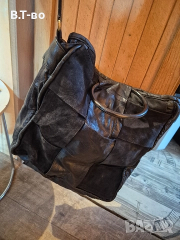 Чанта от естествена кожа , снимка 3 - Чанти - 51480155