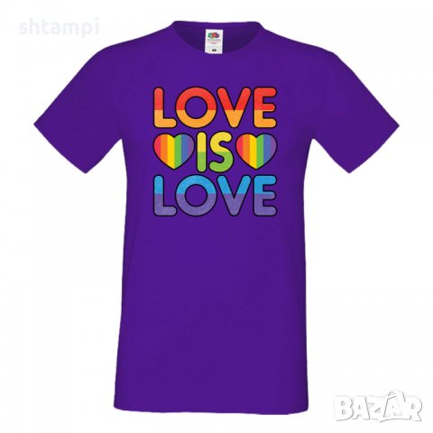 Мъжка тениска Love Is Love 2 multicolor Прайд,Празник.Повод,Изненада, снимка 11 - Тениски - 37103173