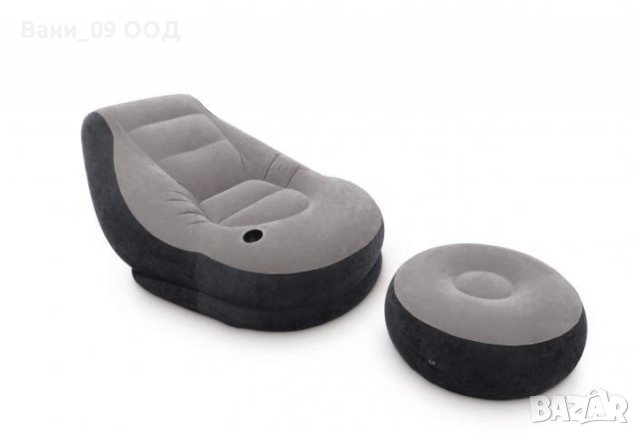 Надуваем фотьойл с табуретка, снимка 4 - Градински мебели, декорация  - 36841414