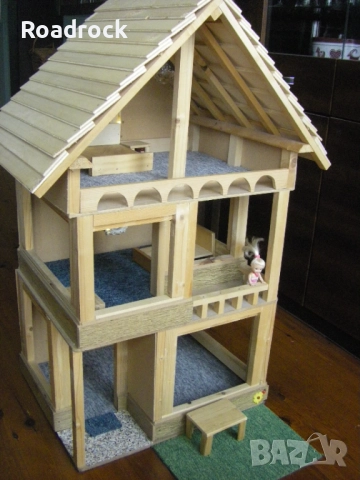 Къща за кукли от дърво - уникат, снимка 6 - Кукли - 52856097