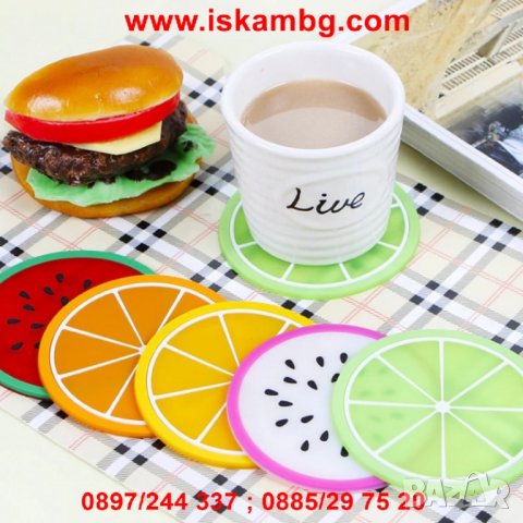 КОМПЛЕКТ СИЛИКОНОВИ ПОДЛОЖКИ ЗА ЧАШИ ПЛОДЧЕТА - код 2128, снимка 7 - Други стоки за дома - 26789370